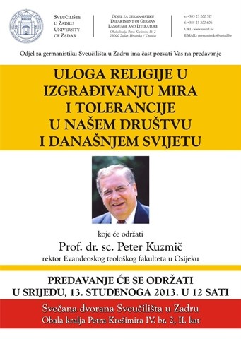 Predavanje prof. dr. sc. Petera Kuzmiča 