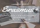 Erasmus+ Natječaj za financiranje mobilnosti studenata u svrhu studijskog boravka za ak. god. 2020./2021.