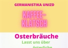 Kaffeeklatsch, 31.3. um 18 Uhr