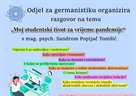 Moj studentski život za vrijeme pandemije - najava razgovora